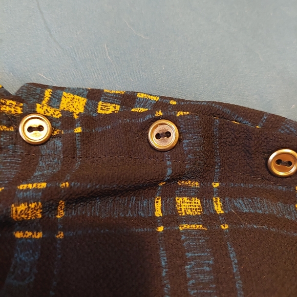 Modcloth high neck plaid sleeveless blouse 3x - Picture 3 of 3